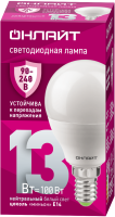 Лампа светодиодная 90 425 OLL-G45-13-230-4K-E14-FR (PRO 90-240В)  90425