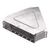 Угол горизонтальный 45град. 400х100 с крышкой Стандарт  PR16.0615