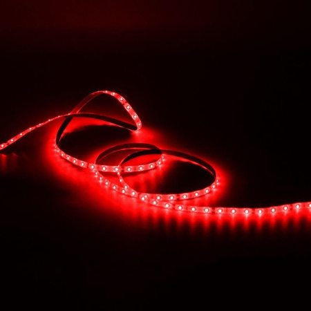 Лента светодиодная Black 2835/60-SMD 4.8Вт/м красн. IP66 210лм/м 12В (блист.5м)  311000705