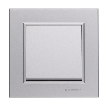 Переключатель проходной 1-кл. СП Karea 10А IP20 серебр.  56065020