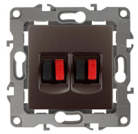 Розетка аудио 2мод. 12-3112-13 бронза ЭРА Б0027468