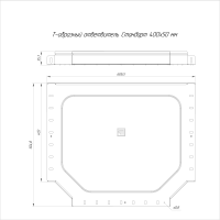 Ответвитель для лотка Т-образ. 150х50 Стандарт  PR16.8445
