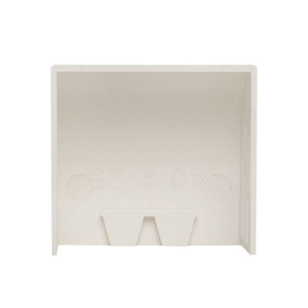 Заглушка 40х25 бел. Plast PROxima (уп.4шт)  ecw-40-25x4