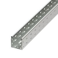 Лоток листовой перфорированный 80х80 L3000 сталь 0.7мм  35301