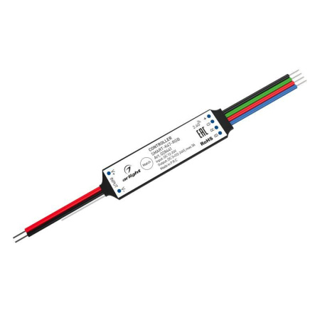 Контроллер SMART-K47-RGB (12-24В 3х1А 2.4G) (IP20 пластик)  028441