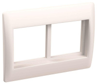 Рамка 4мод. с суппортом 75мм бел. PRIMER  CKK-40D-RSU4-075-K01