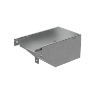 Угол для лотка вертикальный внешний левый с разворотом трассы на 90град. 200х50 сталь 1мм "ПЛЮС" VLPDplus90-50-200-L HD КМ PL3788