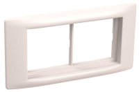 Рамка 4мод. с суппортом бел. 60мм PRIMER  CKK-40D-RSU4-060-K01