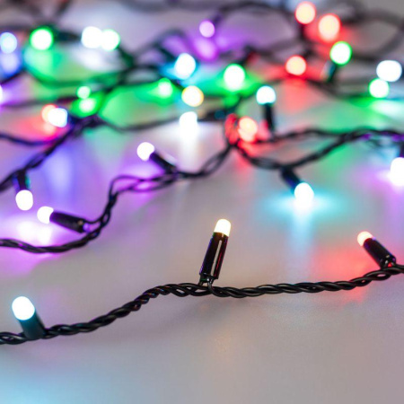 Гирлянда светодиодная ARD-STRING-CLASSIC-10000-BLACK-100LED-MILK-SYNC RGB230В 6.5Вт IP65  028214