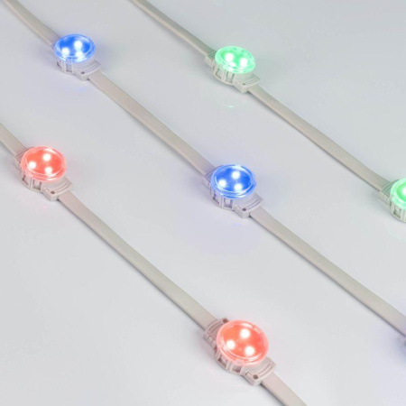 Модуль управляемый DMX-F3-D30 12В RGB (0.75Вт IP68 120 deg) (пластик )  036830