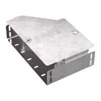 Переходник для лотка левый 300х200х80 с крышкой Стандарт  PR16.0518