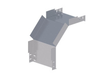 Лоток монтажный угловой 90град. вниз 300х80 сталь 1мм ЛУ90Н.300.80.454.1.1 СОЭМИ Н0121330525