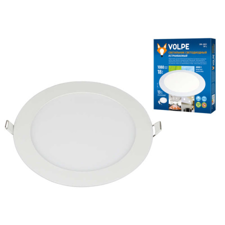Светильник светодиодный ULP-Q203 R225-18W/NW White  UL-00003381