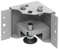 Уголок цоколя H=100мм рег. сер. (уп.4шт) by ZPAS РФ  ZP-BC35-B1-01-R