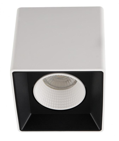 Светильник накладной IP20 10Вт GU5.3 LED бело-черн./бел. пластик  DK3080-WB+WH