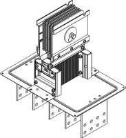 Секция фланцевая Тип1 5000А Al 3L+N+PER НК IP55 тран.  LB-5000A4-25-F-F1