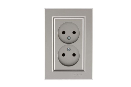 Розетка 2-м СП Karea 10А IP20 б/з зел.  56052017