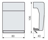 Тройник для канал-плинтуса DBN B корич.  03264 Тройник для канал-плинтуса DBN B корич.  03264