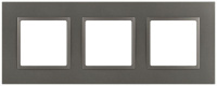 Рамка для розеток и выключателей ЭРА Elegance 14-5013-16 Classic на 3 поста титан  Б0065827 Рамка для розеток и выключателей ЭРА Elegance 14-5013-16 Classic на 3 поста титан  Б0065827