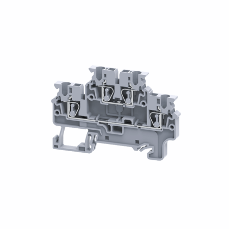 Клемма двухъярусная пружинная OptiClip CXDL-2.5-2L-I сер.  289764