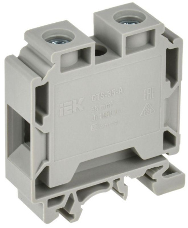 Колодка клеммная CTS с шестигранником 35кв.мм сер.  YCT10-01-K03-035