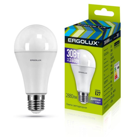 Лампа светодиодная LED-A70-30W-E27-6K ЛОН 30Вт E27 6500К 180-240В  14230