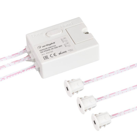Датчик-ИК SR-PRIME-IN-S80-WH (12-24В 96-192Вт DOOR/HAND) (IP20 пластик)  036165