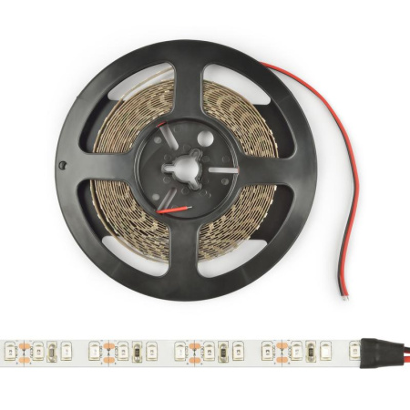Лента светодиодная ULS-2835-120LED/m-8mm-IP20-DC24V-9.6W/m-5M-6500K 9.6Вт/м 120LED/м 6500К холод. бел. IP20 24В DC 8мм гибкая на самоклеящейся основе герметичн. упак. (уп.5м)  UL-00005870