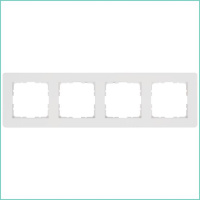 Рамка 4-м G-Flex бел. глянцевый  G1104W