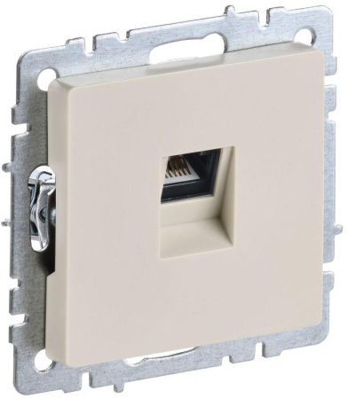 Розетка компьютерная СП RJ45 кат.5E BRITE РК10-БрКр механизм беж.  BR-K10-1-K10