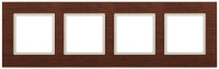Рамка 4-м 14-5304-09 дерево Elegance дуб+сл. кость ЭРА Б0034586