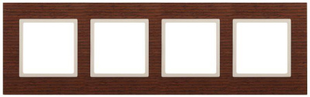 Рамка 4-м 14-5304-09 дерево Elegance дуб+сл. кость ЭРА Б0034586