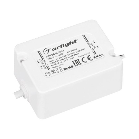 Блок питания ARPV-LV12020 12В 1.67А 20Вт IP67 пластик  033328