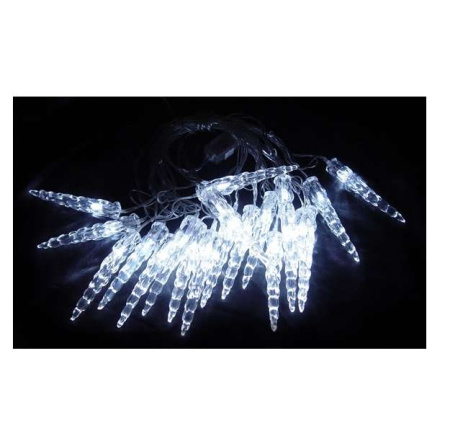 Гирлянда "Сосульки" ILD020W-AY/IC 20LED 5.6м бел.  4607144113229