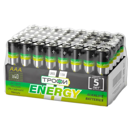 Элемент питания алкалиновый AAA/LR03 LR03-40 bulk Eco (уп.40шт)  Б0027812