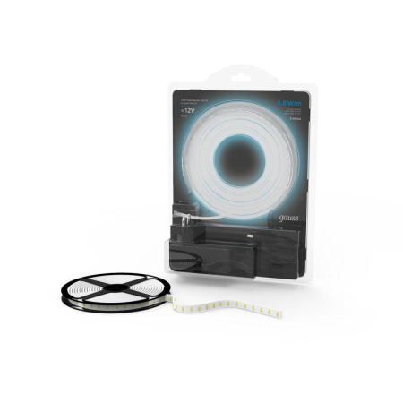 Лента светодиодная Black 2835/60-SMD 4.8Вт/м 6000К холод. бел. IP20 210лм/м 12В драйвер (блист.3м)  312000248