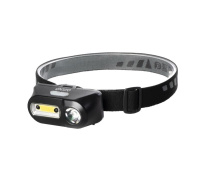 Фонарь налобный AccuFH6-L3W/L3W 3Вт COB + 2Вт XPE 2 независим. источника с 3 режимами: ярк./экономичн./мигающ. IP44 регулир. угол наклона датчик движения кабель USB-microUSB (в компл.)  5035645