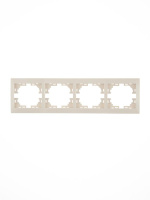 Рамка 4-м Mira горизонт. крем.  701-0300-149