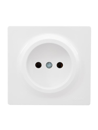 Розетка 1-мес. без заземл. LETO ПБТ бел.  752-0200-121B