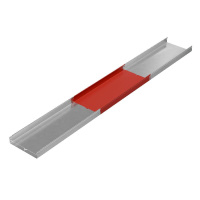 Лоток листовой неперфорированный 400х80 L3000 сталь 1.2мм "БЫСТРЫЙ МОНТАЖ ПЛЮС" LNplus80-400-1.2-3000 HD гор. оцинк. КМ PL1294