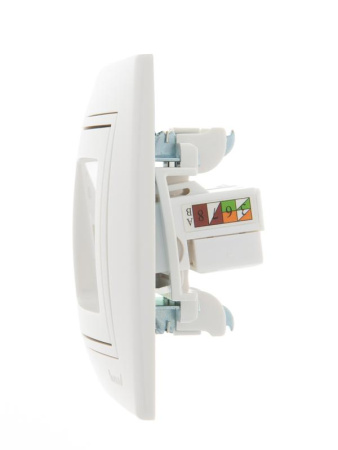 Розетка компьютерная 2-м СП Mira RJ45 бел./бел.  701-0202-141