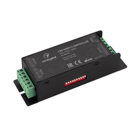 Декодер ARL-7022-DMX (12-24В 3х6А DMX512) (IP20 металл)  027153