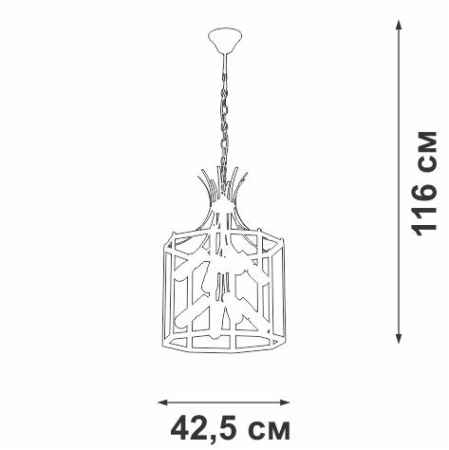 Люстра 8xE27 макс. 40Вт  V3926-1/8