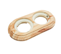 Рамка 2-м Лизетта ретро ABS-пластик карельская сосна  BF1-620-13/PL