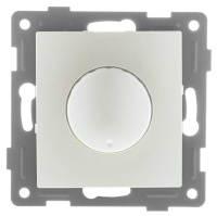 Механизм диммера СП Bravo 500Вт с накладкой и воротком жемчуж.  С10Д6-028