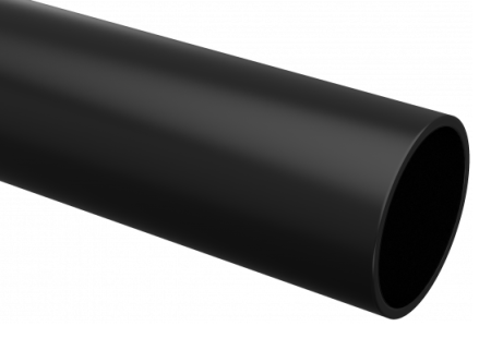Труба гладкая ПВХ жесткая d20мм черн. (дл.3м) Plast  trg-20b-3m