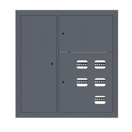 Щит этажный 5кв. слаботочка слева RAL7024 (1000х950х150) PROxima  mb29-v-5z-ral7024