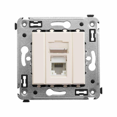 Розетка компьютерная 1-м СП Avanti "Ванильная дымка" RJ45 кат.5E  4405463