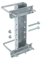 Крепление к опорам огражд. 80-100мм для 1-консоли HDZ  CLM50D-CO-100-1-HDZ