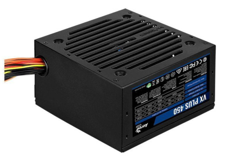 Блок питания ATX 450W VX PLUS 450W (24+4+4pin) 120мм fan 2хSATA RTL  1049255